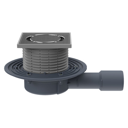 Drain for balconies and terraces DN40/50 horizontal 123x123mm/115x115mm Drain for balconies and terraces DN40/50 horizontal 123x123mm/115x115mm
